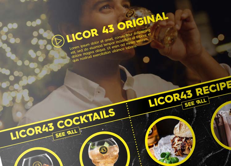 Diseño web Licor 43