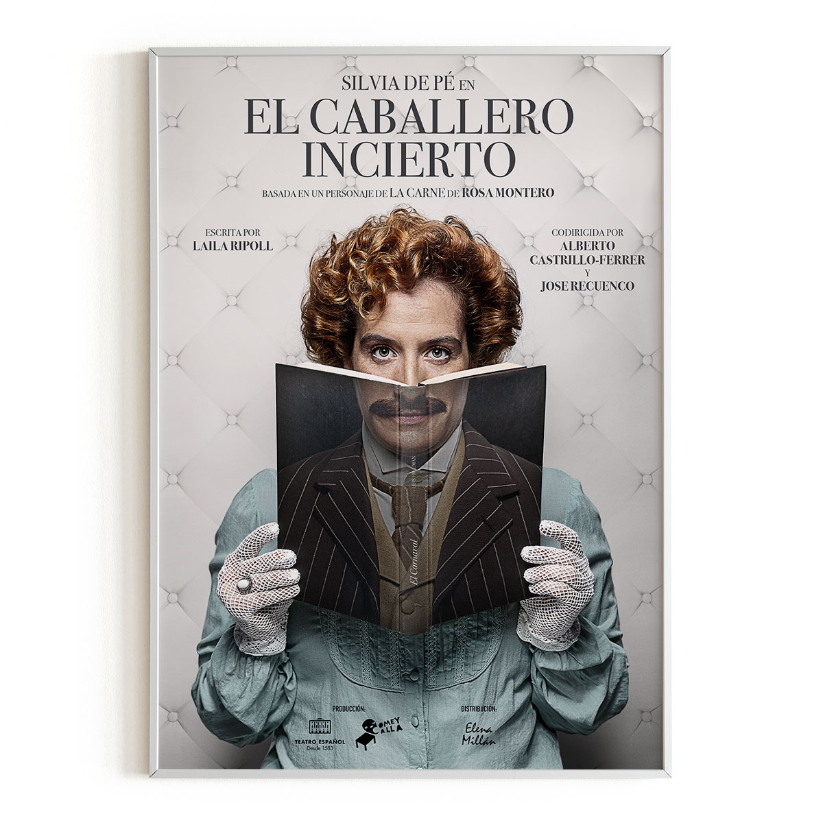 diseño cartel teatro el caballero incierto